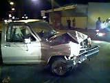 Motor vehicle crash 8-12-2006 at the railroad crossing in Tama.