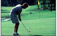 Golfing at the Tama Country Club Golf Course
