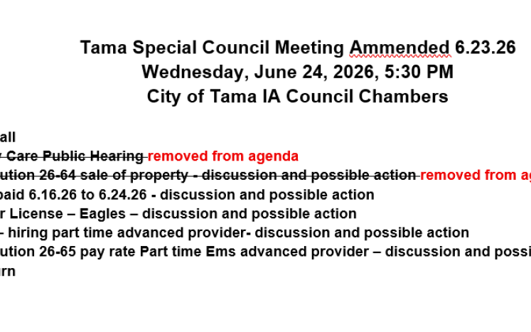 6.24.26 Agenda